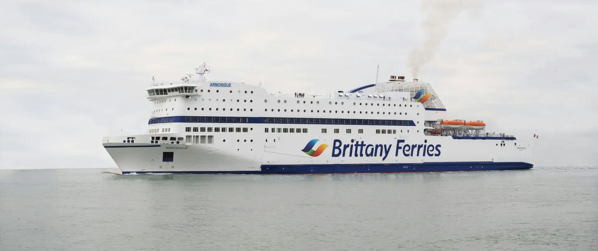 87 megapixel panorama of Brittany Ferries, Portsmouth Harbour, United Kingdom